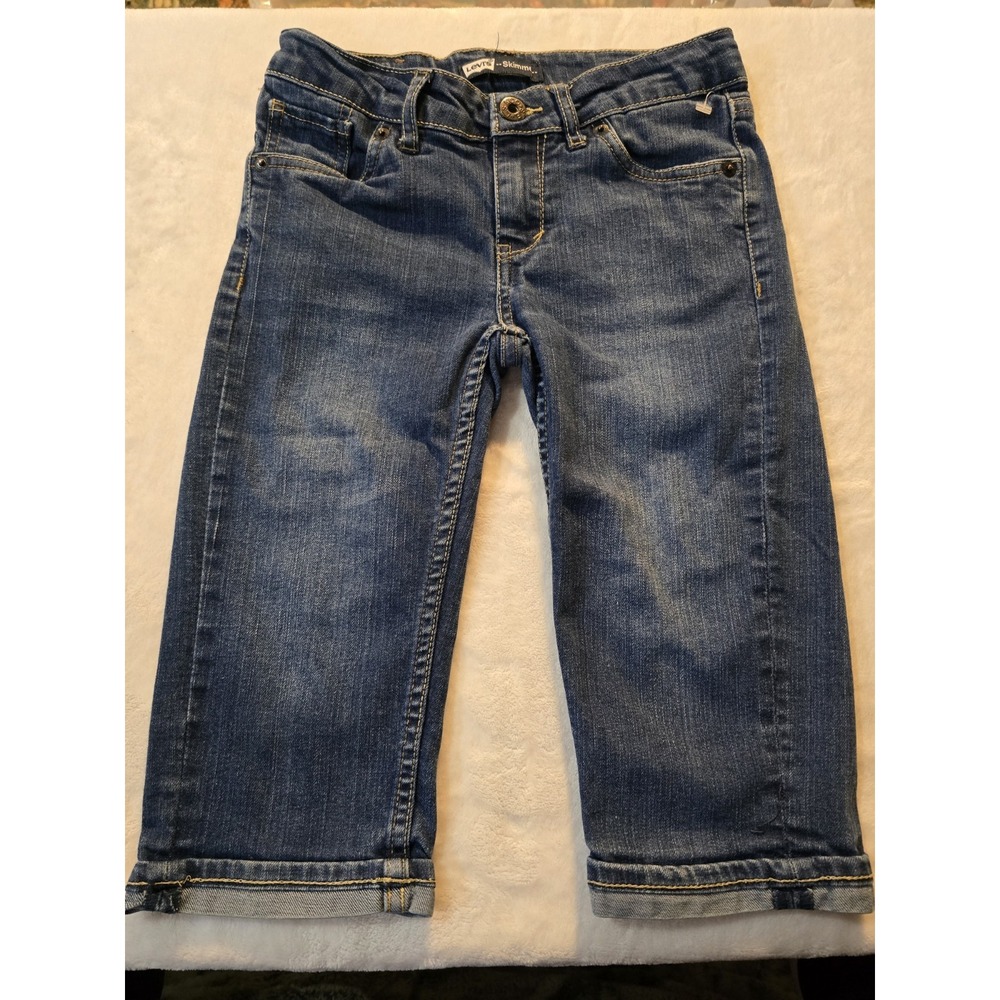 Levis Denim Capri Blue Jeans Size Girls 10